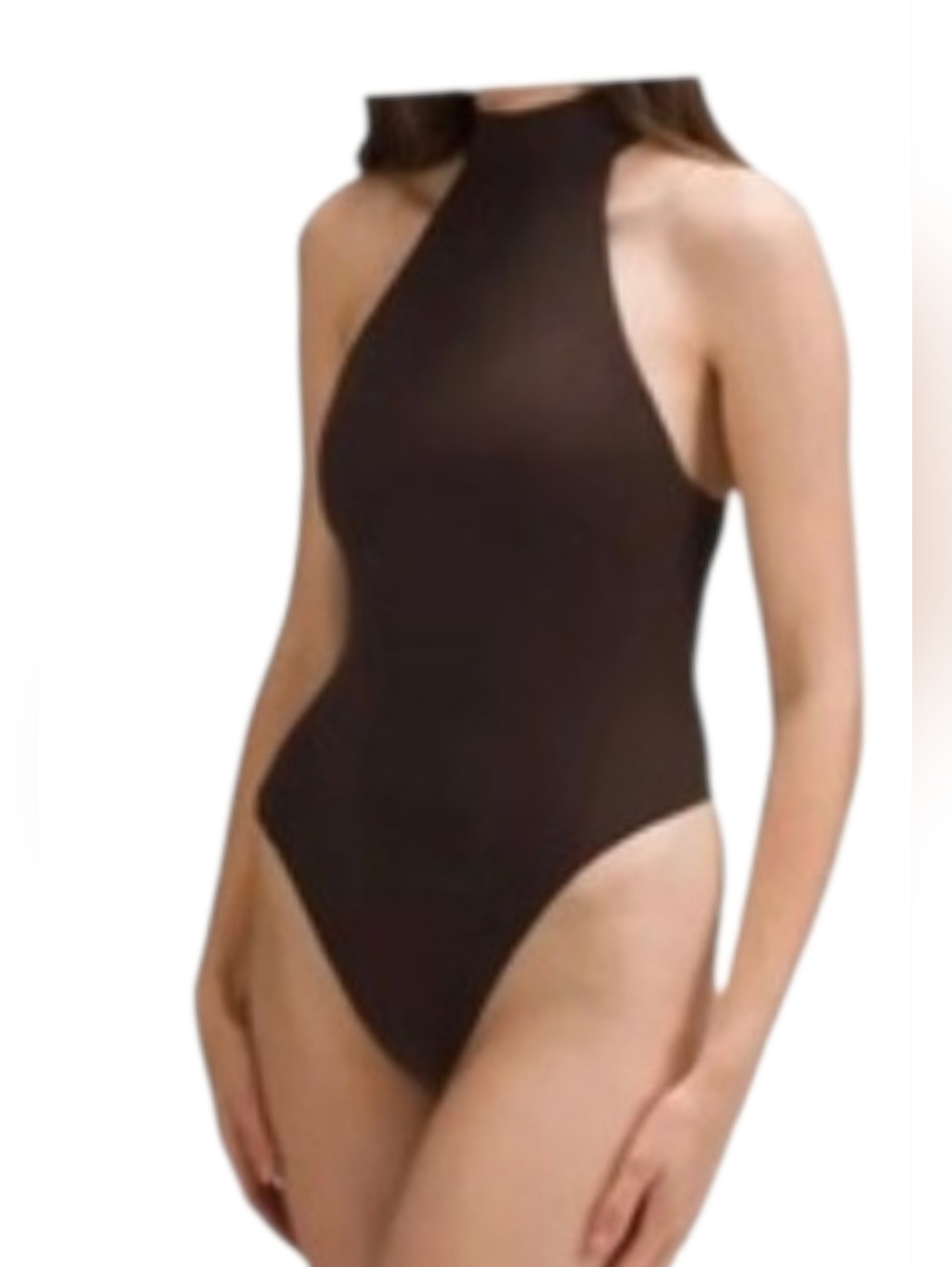 Lululemon NWT Mock Neck Brown Bodysuit Small $78